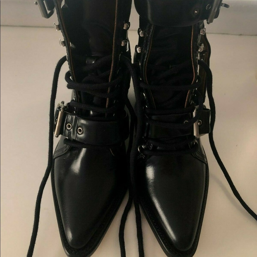CHLOE Riley Lace Uo Box Calf Boot New In Box - Picture 6 of 6